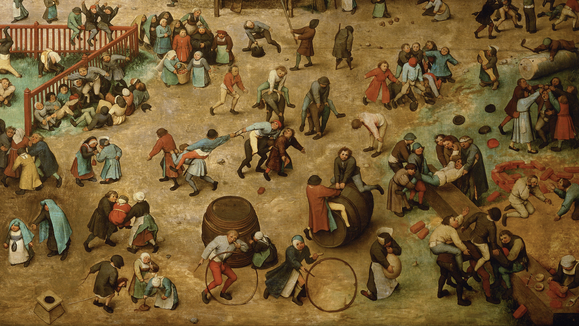 Reproduções De Pinturas Jogos de Crianças, 1560 por Pieter Bruegel