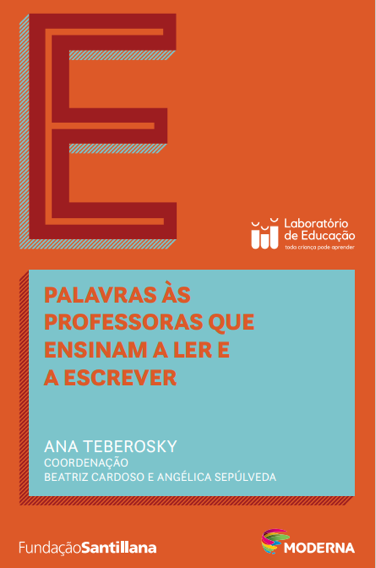 Capa do livro "Palavras às professoras que ensinam a ler e escrever", de Ana Teberosky